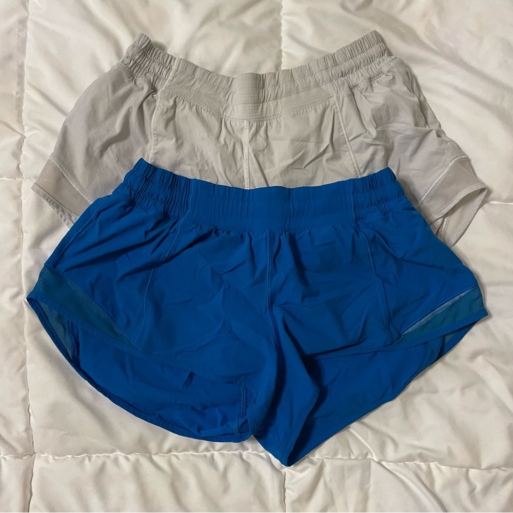 BUNDLE Lululemon Hotty hot shorts size 8